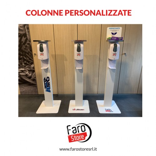 Kit Colonna Completo con Dispenser Gel Igienizzante Automatico